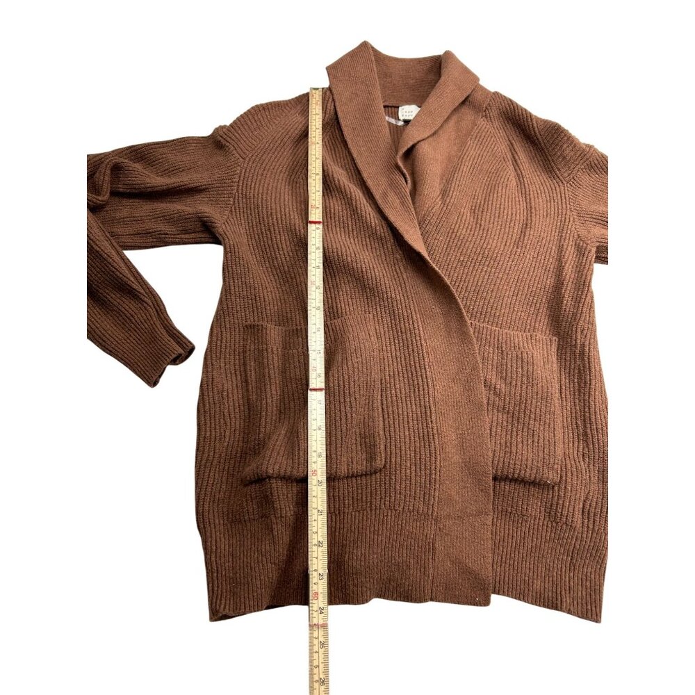 A New Day Womens Brown Open Front Cardigan Sweater S - Picture 5 of 9